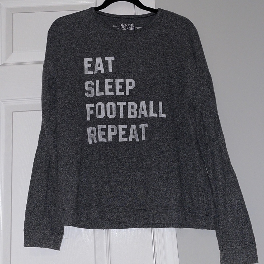 “Eat Sleep Football Repeat” super soft shirt